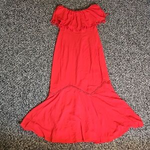 Red Off-Shoulder Dress